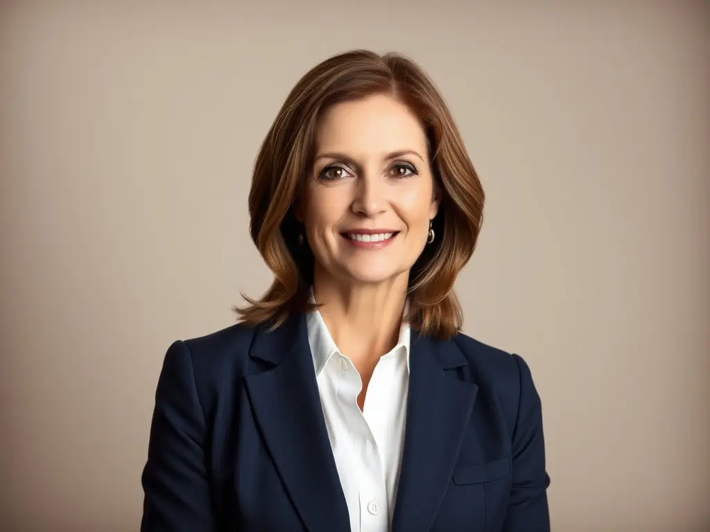 A person confidently presenting their personal brand through a professional headshot and consistent messaging across platforms.