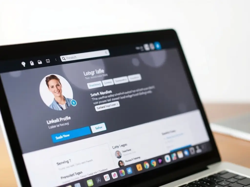 A LinkedIn profile screenshot showing a well-optimized headline, summary, and experience section, designed to attract recruiters.
